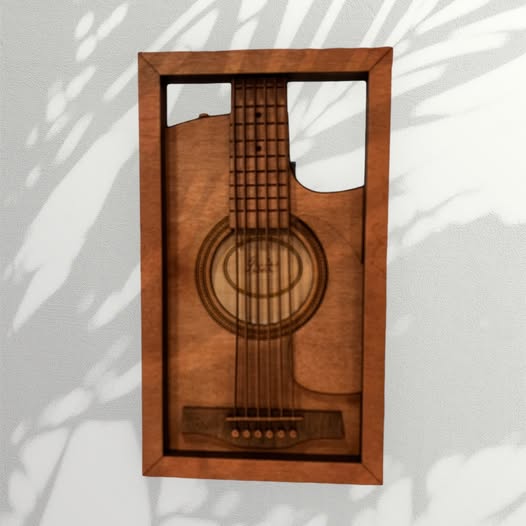 Layered Guitar Plaque