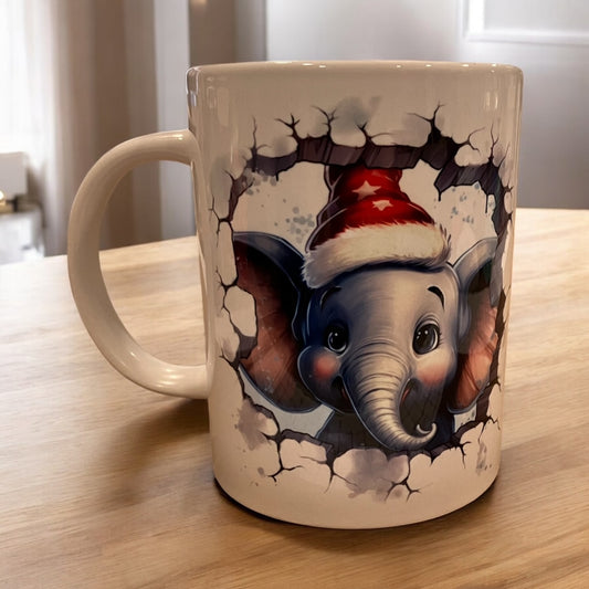 Christmas elephant Mug