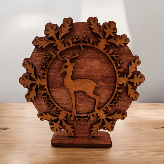 Deer Snowflake Shelf sitter