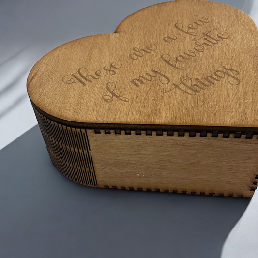 Living Hinge Heart Box with Lid