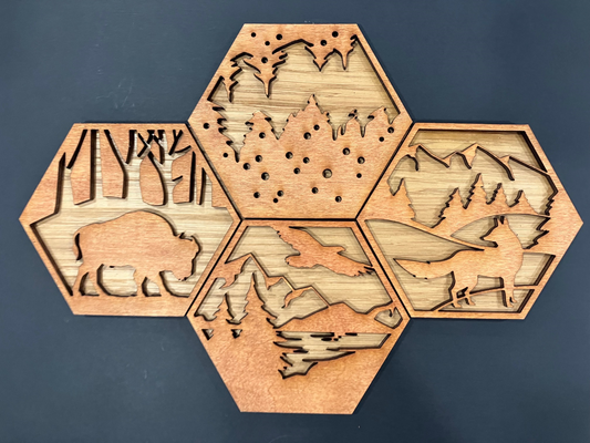 Hexagon Nature Plaque