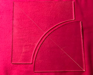 Drunkards Path Quilt template