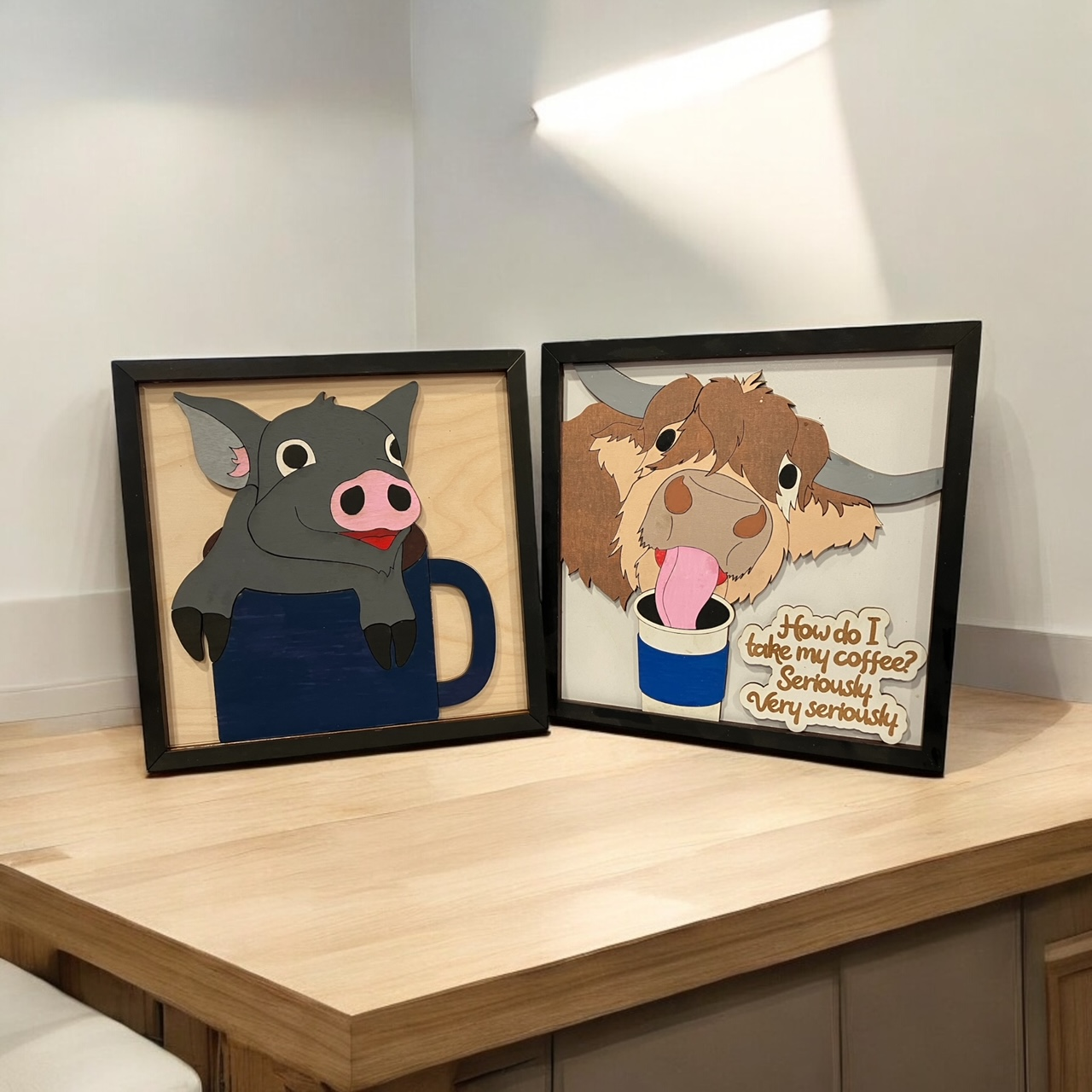 Quirky Animal Coffee Signs